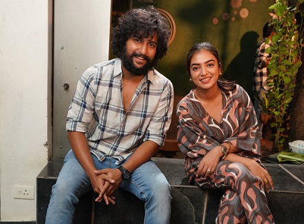 Nani Nazriya Vivek Snapped At Promotions